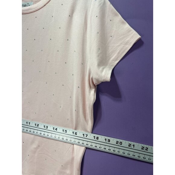 Rue 21 - Women's Short Sleeves T-Shirt - Pink - Extra Large - Picture 4 of 13